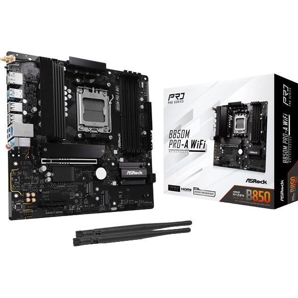 ASRock B850M Pro-A WiFi AMD Socket AM5 mATX Motherboard - CCL